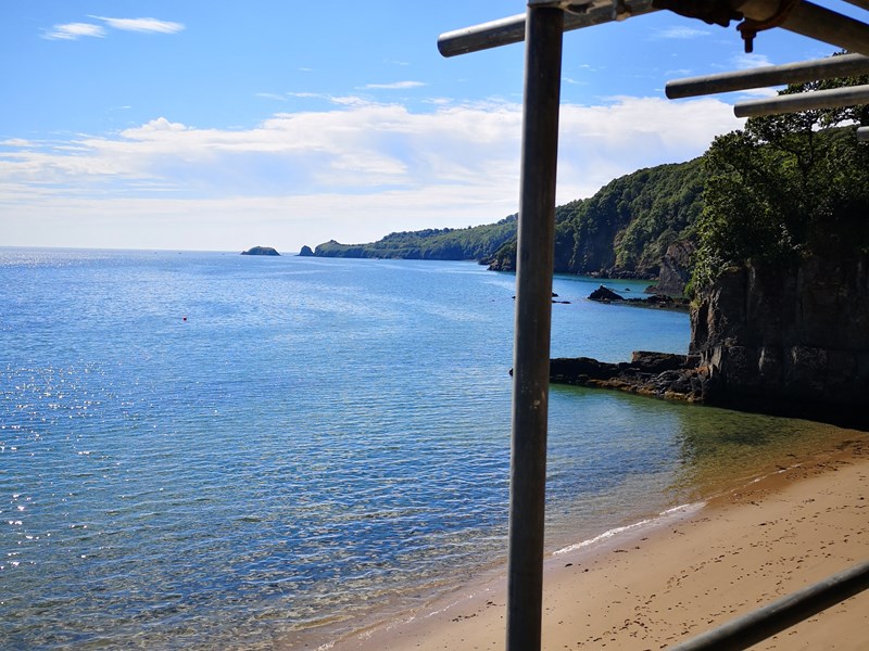 The south east view from the restaurant towards Monkstone
